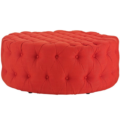 Amour Upholstered Fabric Ottoman By HouseBean