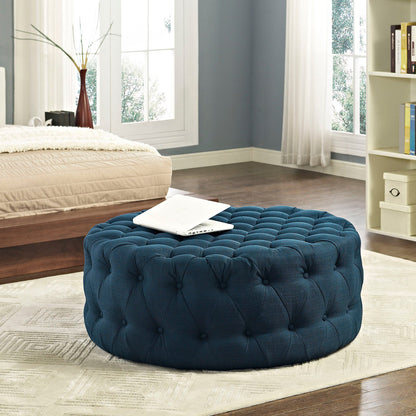 Amour Upholstered Fabric Ottoman By HouseBean