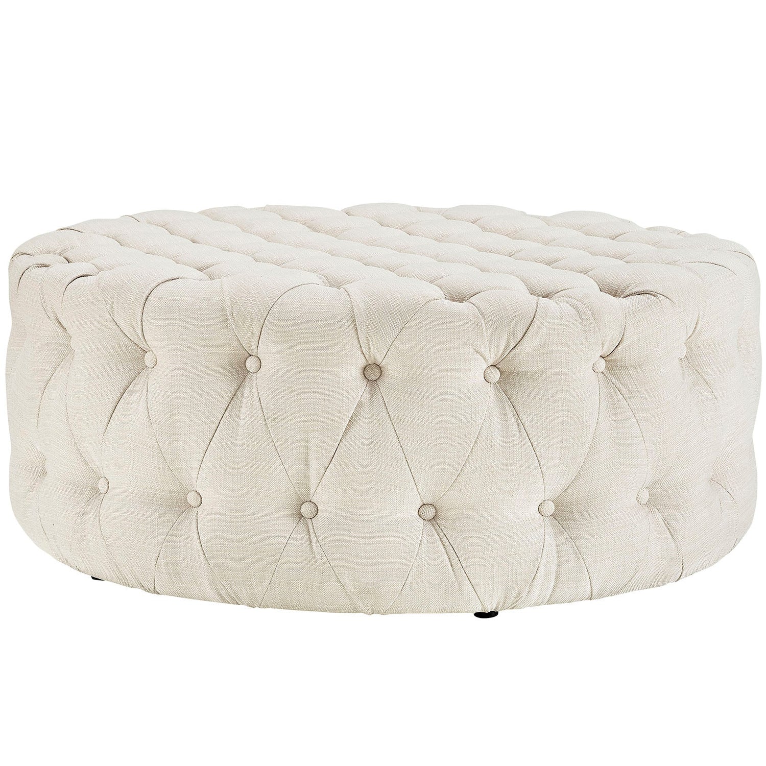 Amour Upholstered Fabric Ottoman By HouseBean