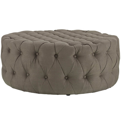 Amour Upholstered Fabric Ottoman By HouseBean