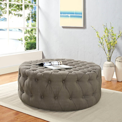 Amour Upholstered Fabric Ottoman By HouseBean