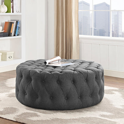 Amour Upholstered Fabric Ottoman By HouseBean