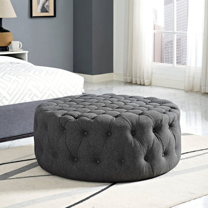 Amour Upholstered Fabric Ottoman By HouseBean