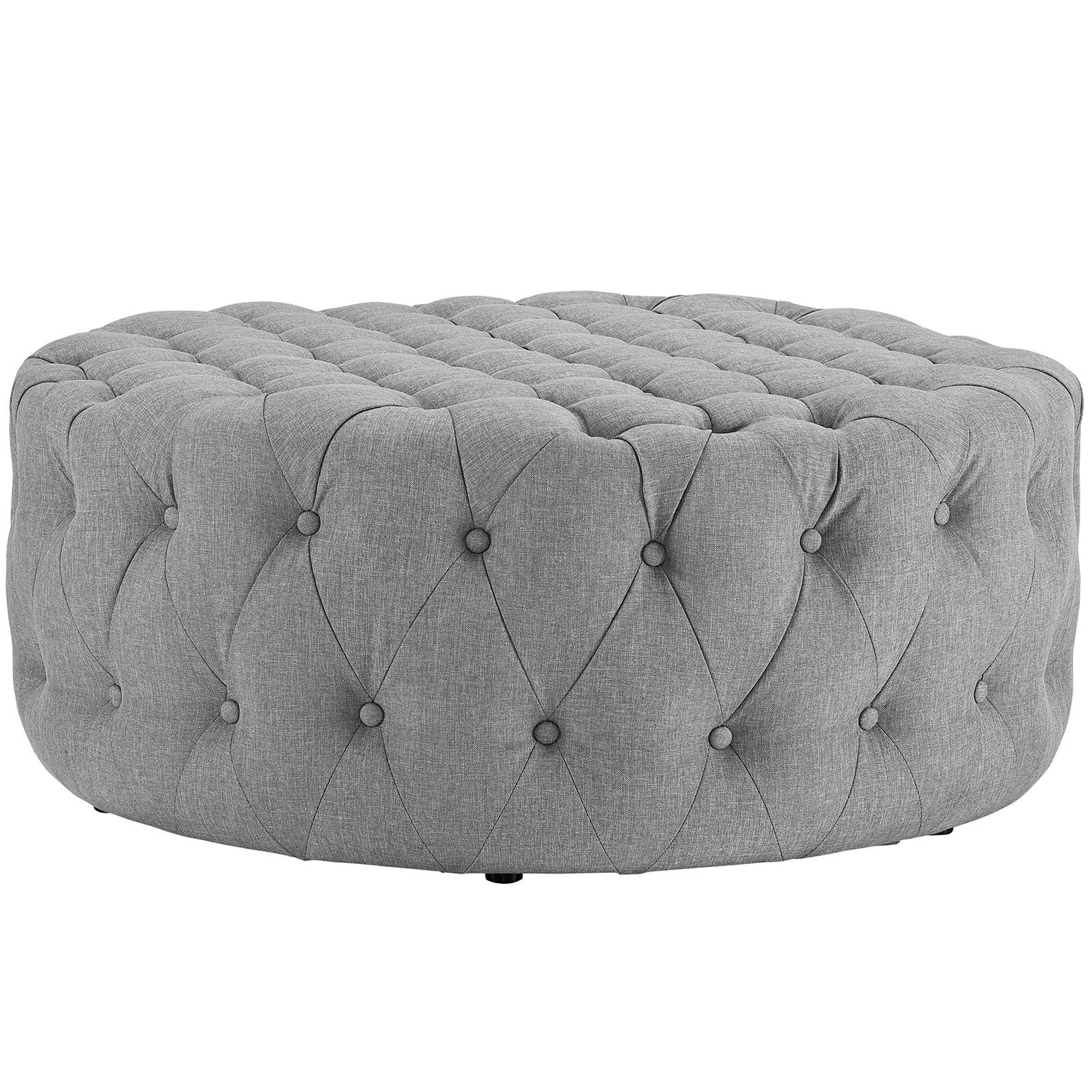 Amour Upholstered Fabric Ottoman By HouseBean