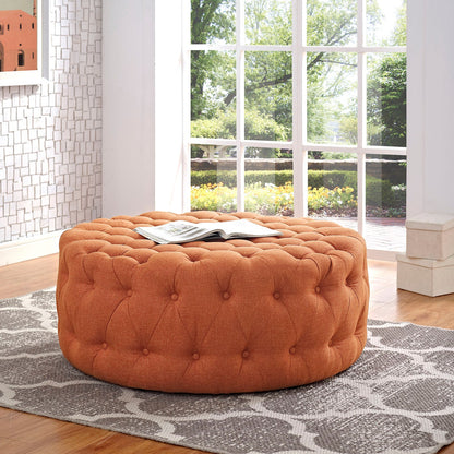 Amour Upholstered Fabric Ottoman By HouseBean