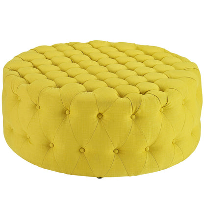 Amour Upholstered Fabric Ottoman By HouseBean