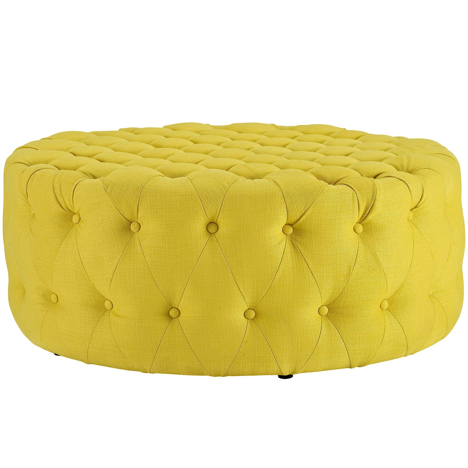 Amour Upholstered Fabric Ottoman By HouseBean