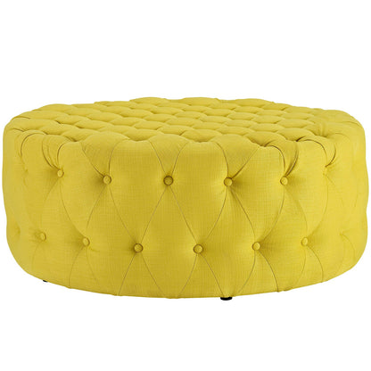 Amour Upholstered Fabric Ottoman By HouseBean