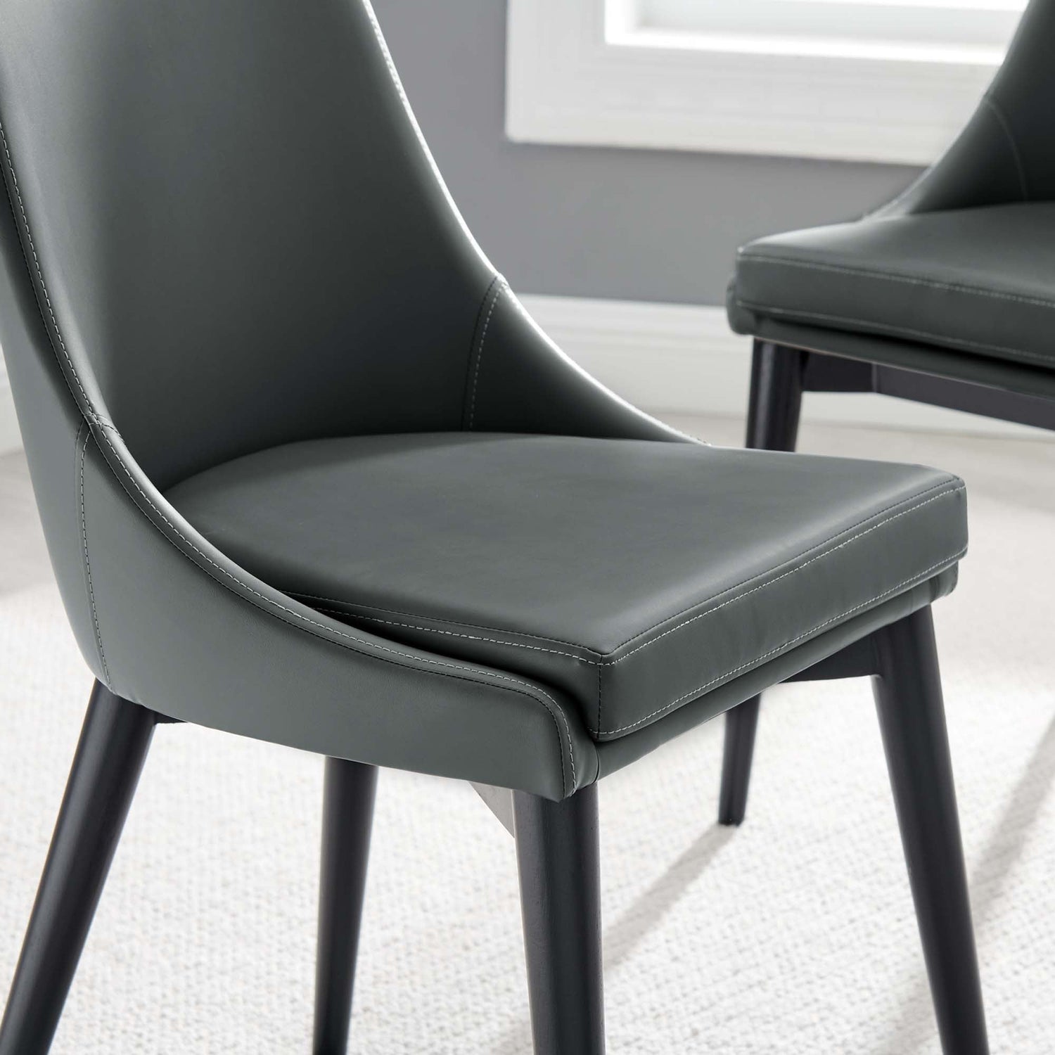 Viscount Vegan Leather Dining Chair by Modway