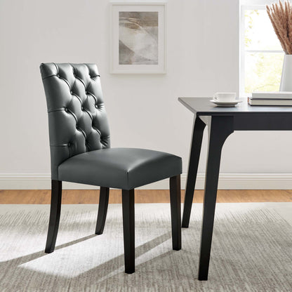 Duchess Button Tufted Vegan Leather Dining Chair by Modway