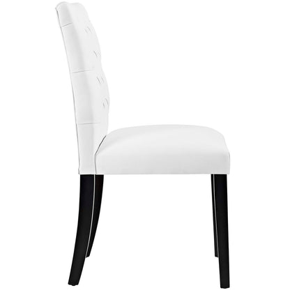 Duchess Button Tufted Vegan Leather Dining Chair by Modway