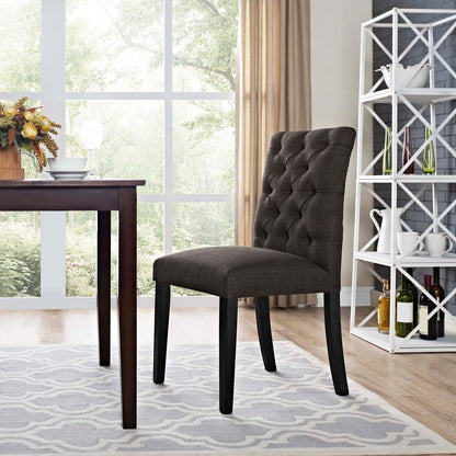 Duchess Button Tufted Fabric Dining Chair by Modway