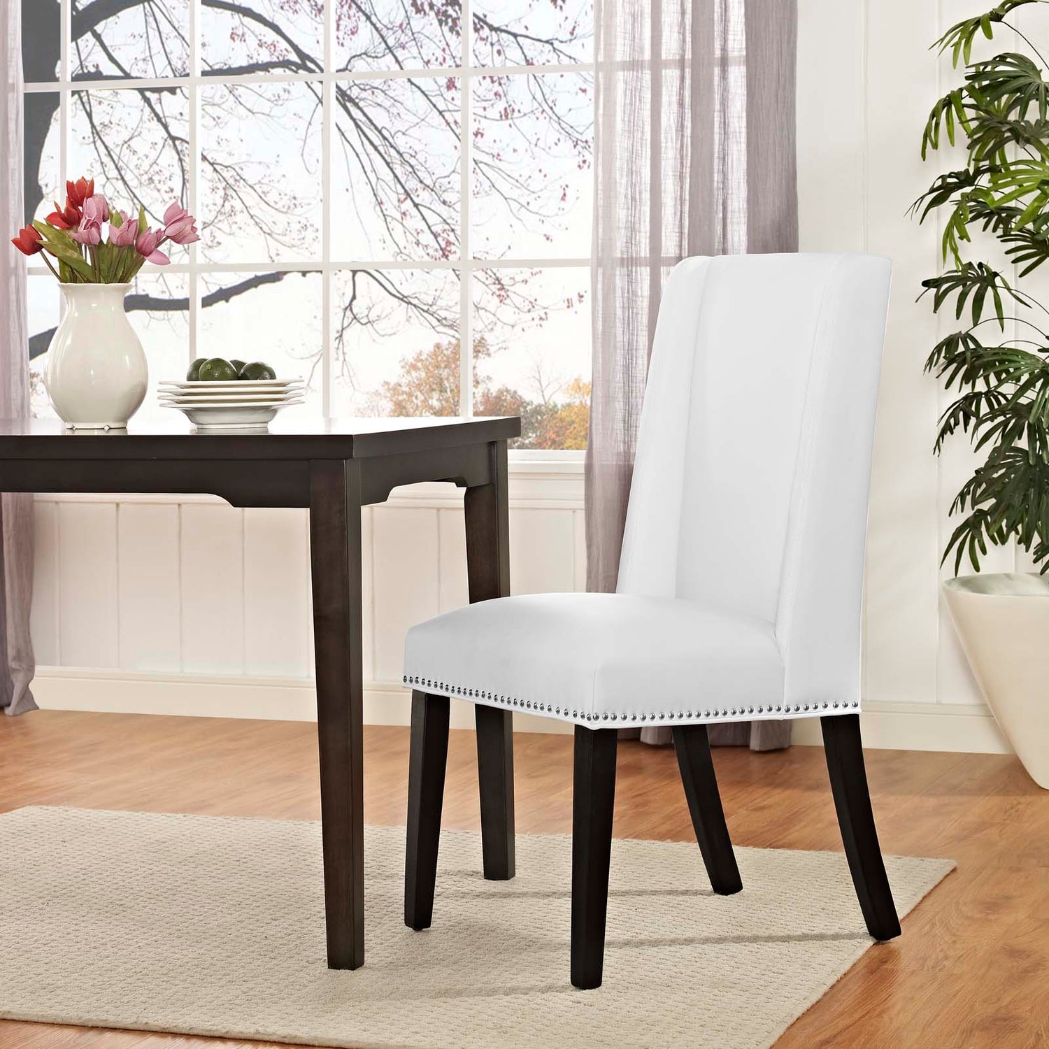 Baron Vegan Leather Dining Chair by Modway