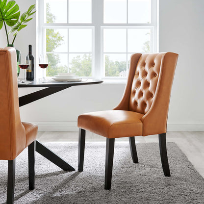 Baronet Button Tufted Vegan Leather Dining Chair by Modway