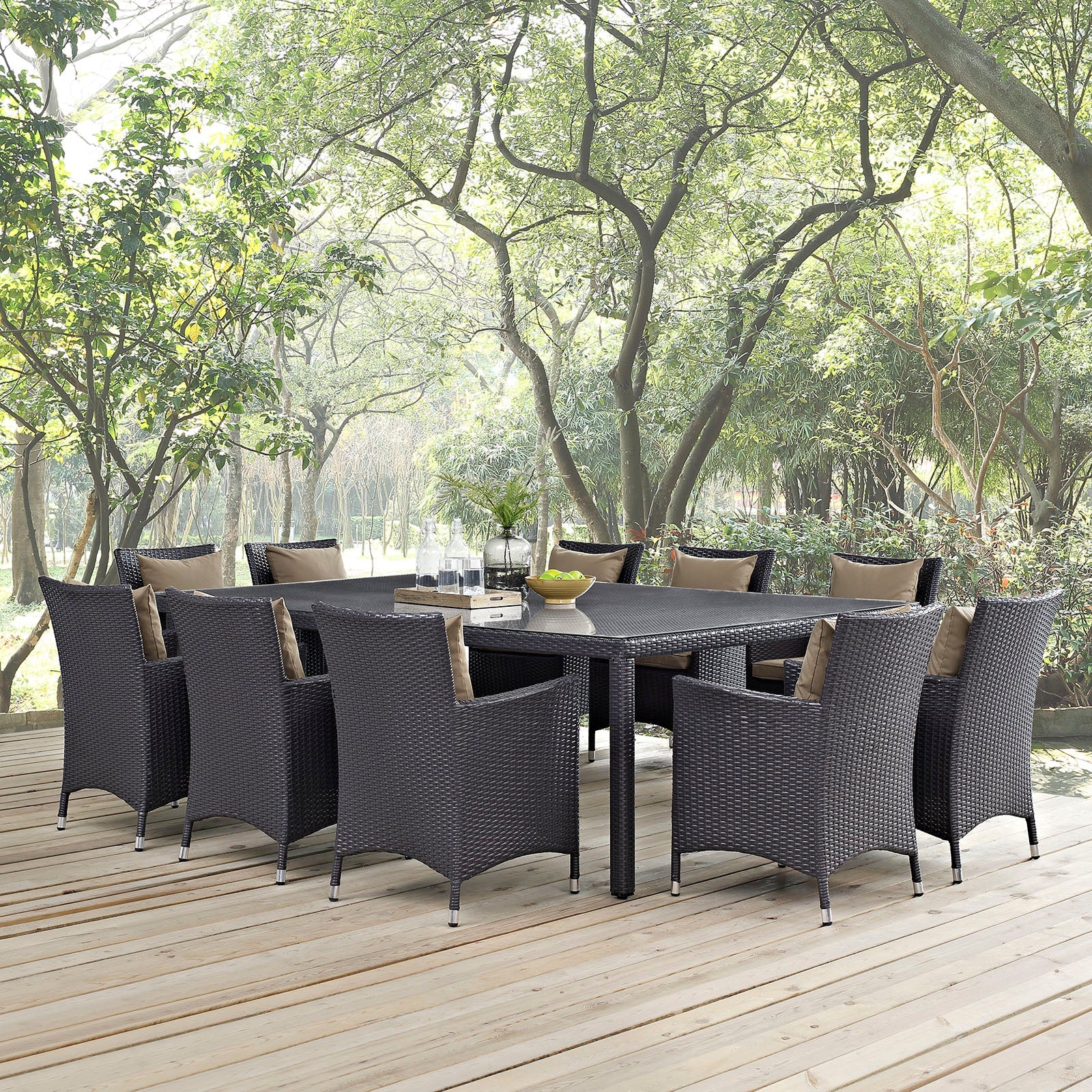 Convene 11 Piece Outdoor Patio Dining Set By HouseBean