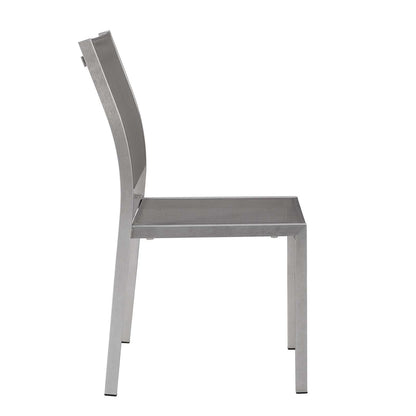 Shore Outdoor Patio Aluminum Side Chair By HouseBean