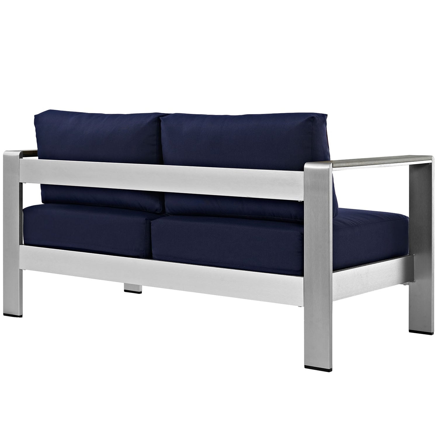 Shore Outdoor Patio Aluminum Loveseat By HouseBean