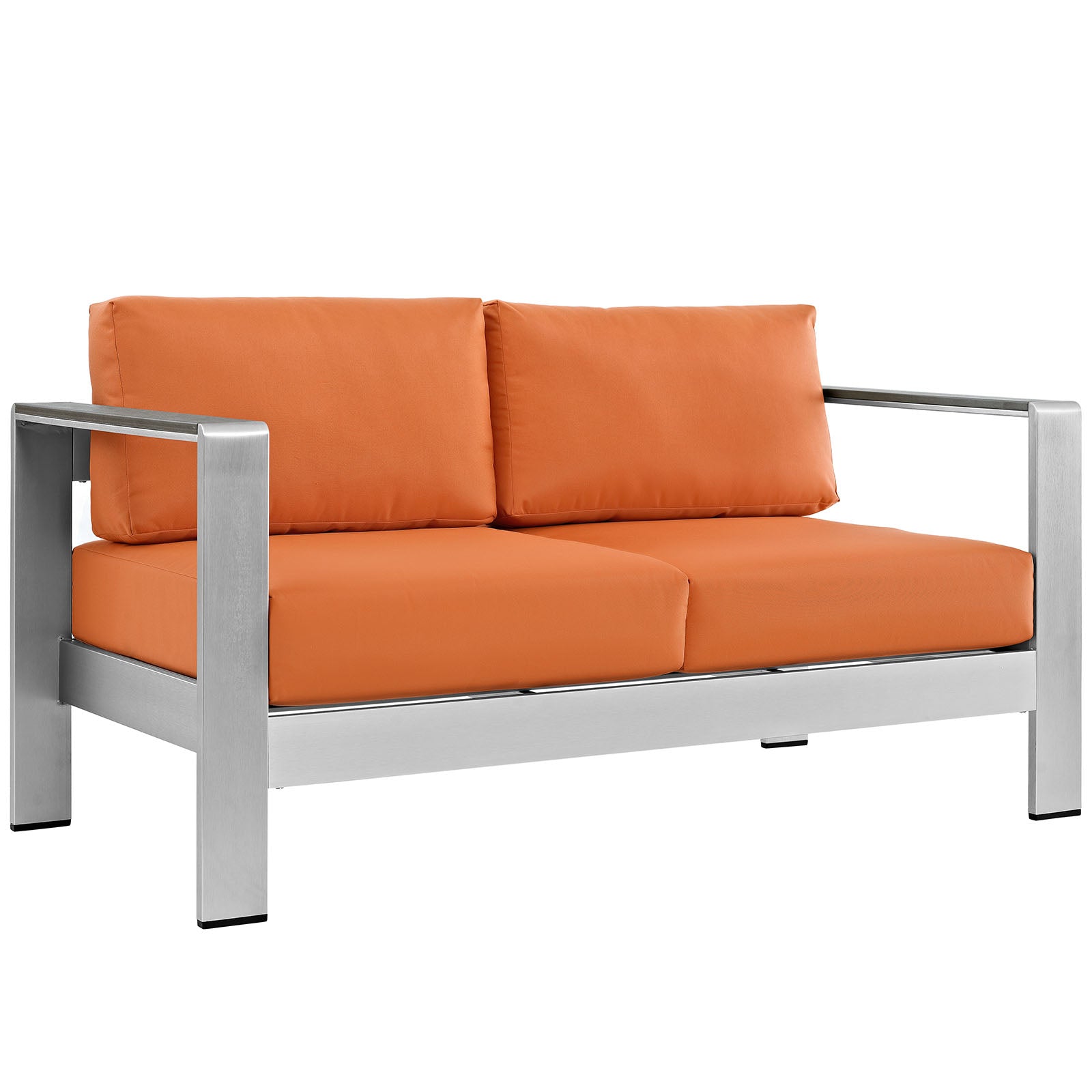 Shore Outdoor Patio Aluminum Loveseat By HouseBean