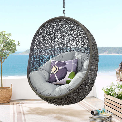 Hide Outdoor Patio Swing Chair With Stand By HouseBean