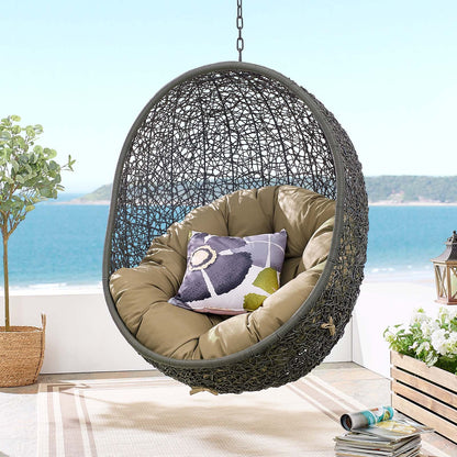 Hide Outdoor Patio Swing Chair With Stand By HouseBean