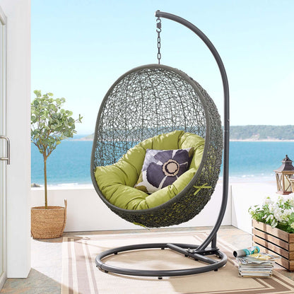 Hide Outdoor Patio Swing Chair With Stand By HouseBean