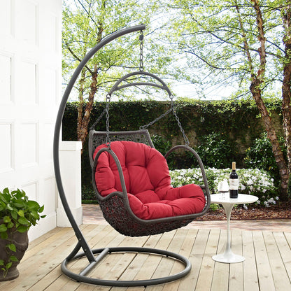 Arbor Outdoor Patio Wood Swing Chair By HouseBean