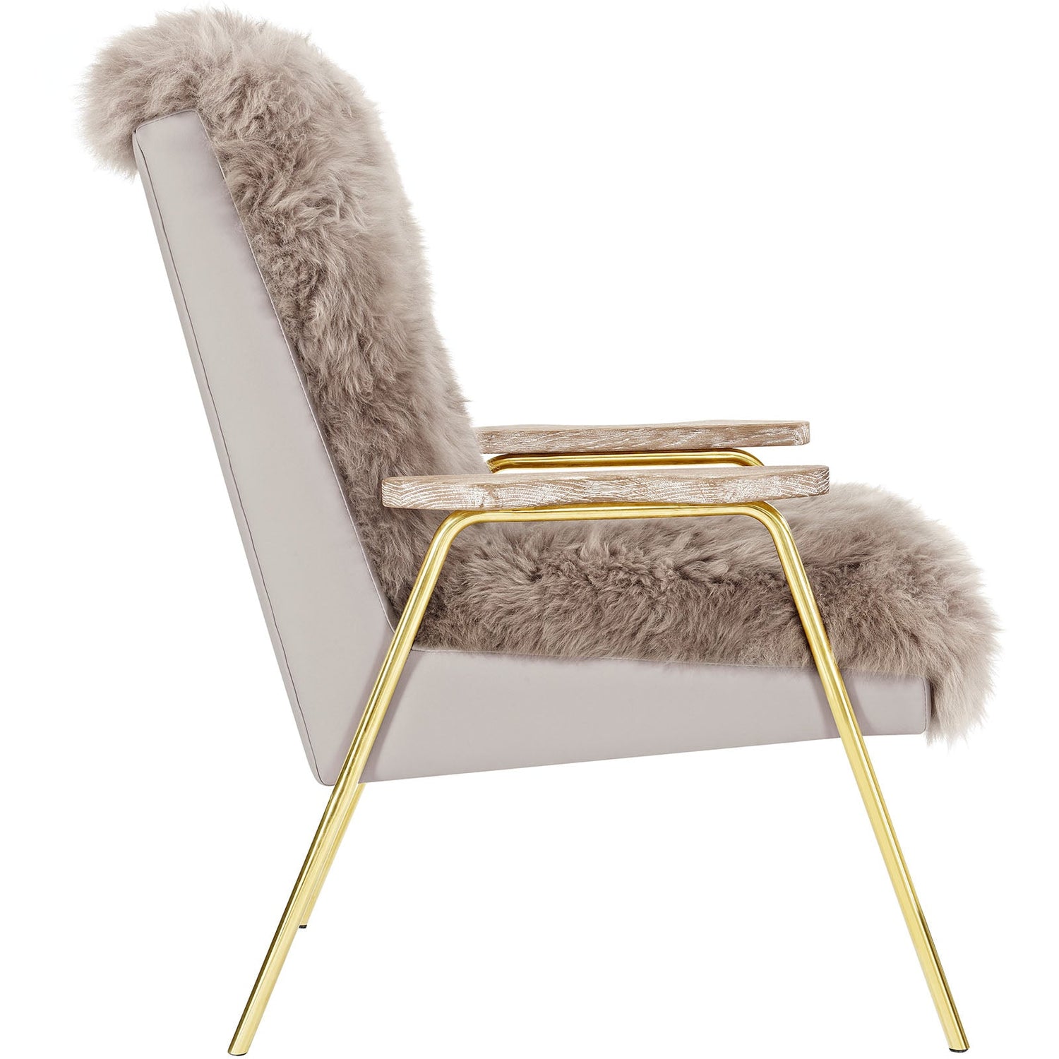 Sprint Sheepskin Armchair by Modway