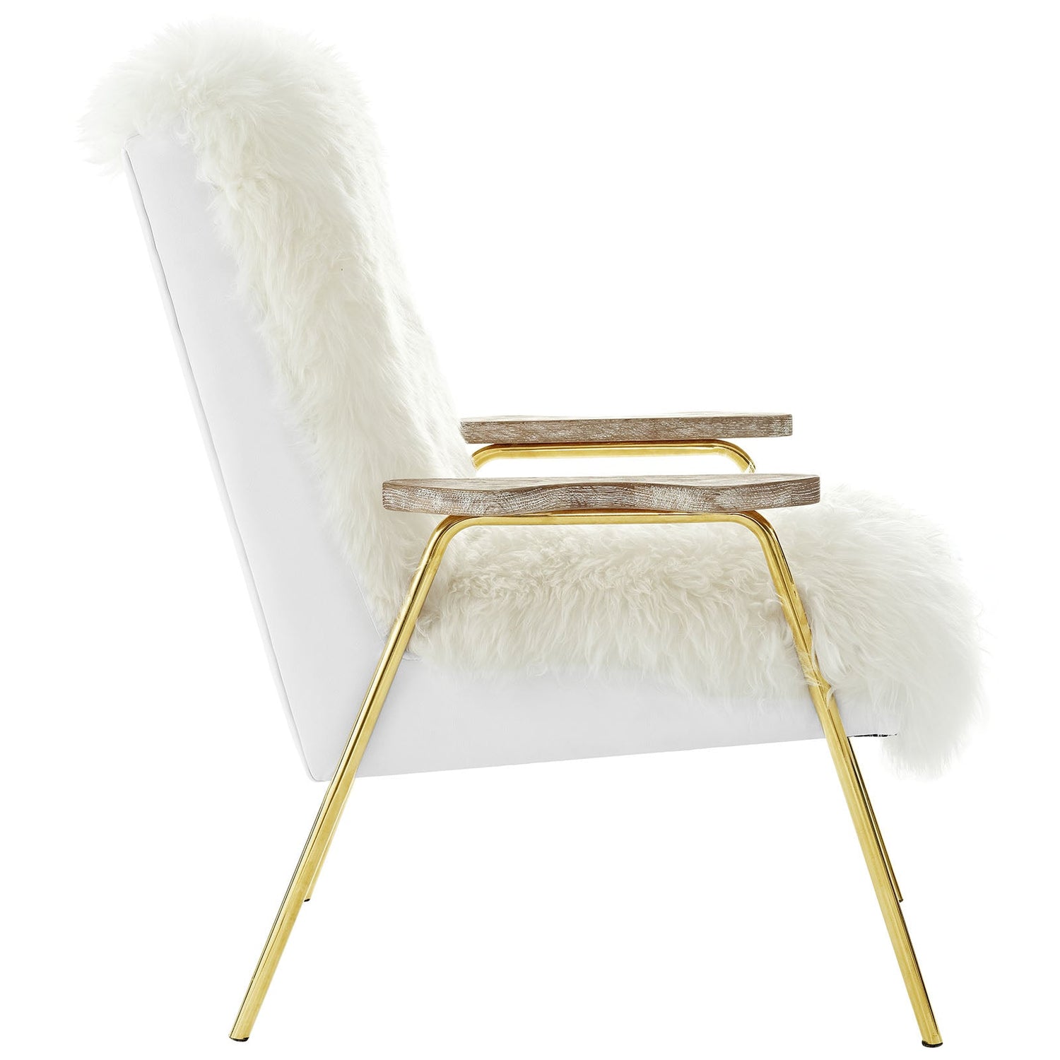 Sprint Sheepskin Armchair by Modway