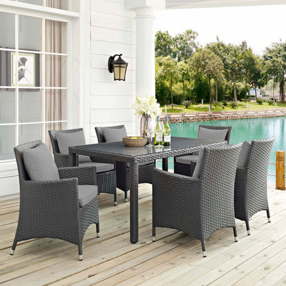 Sojourn 7 Piece Outdoor Patio Sunbrella¬¨√Ü Dining Set By HouseBean