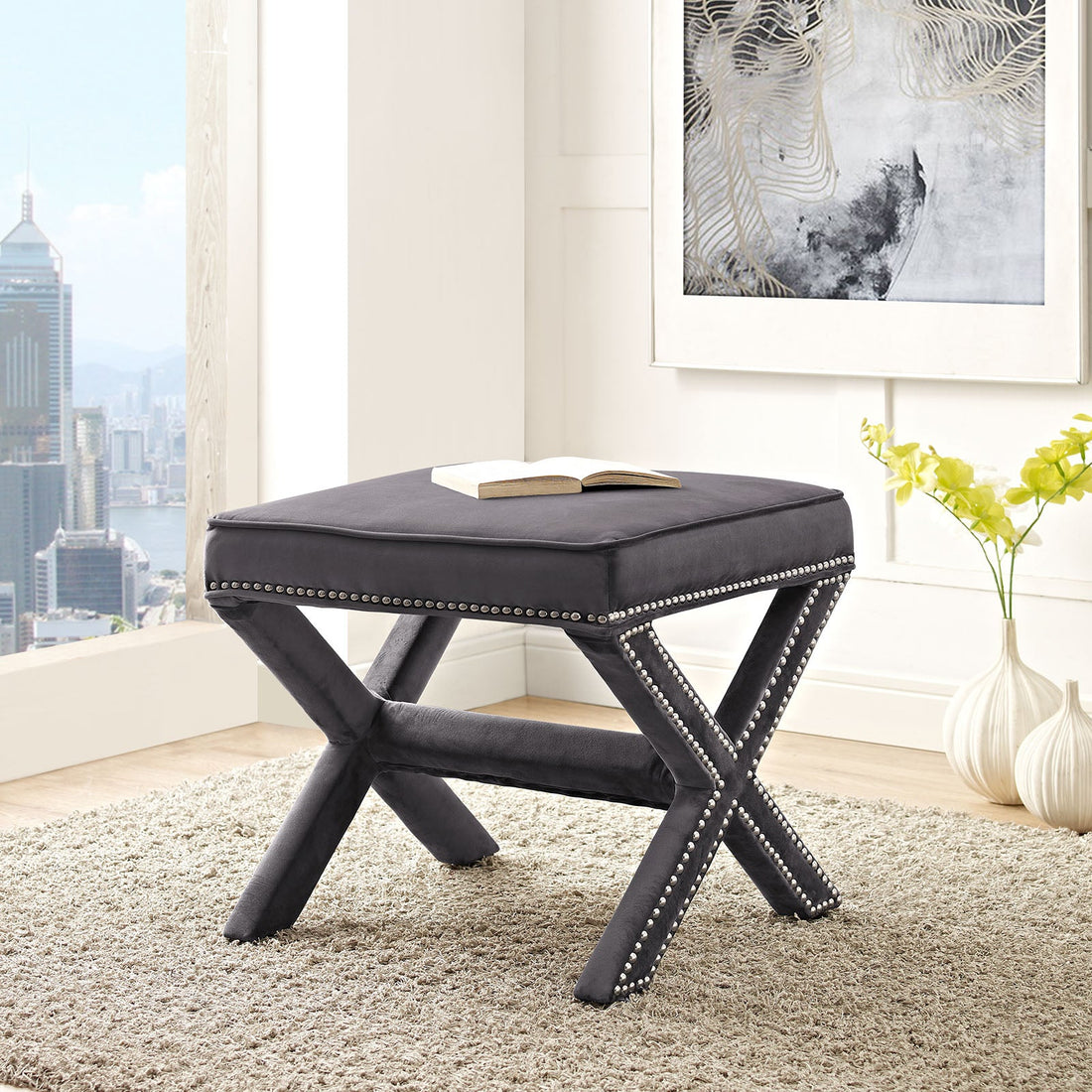 Rivet Bench by Modway