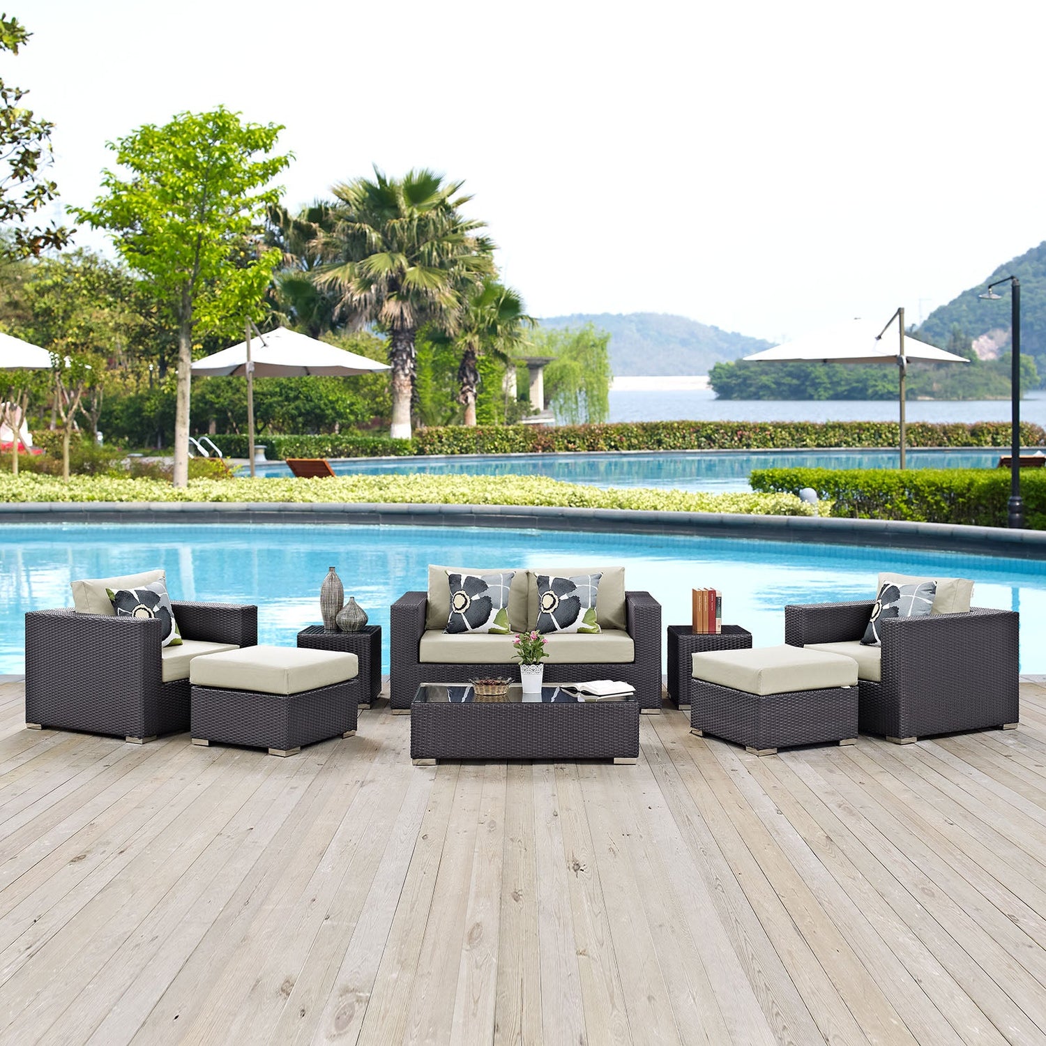 Convene 8 Piece Outdoor Patio Sofa Set By HouseBean