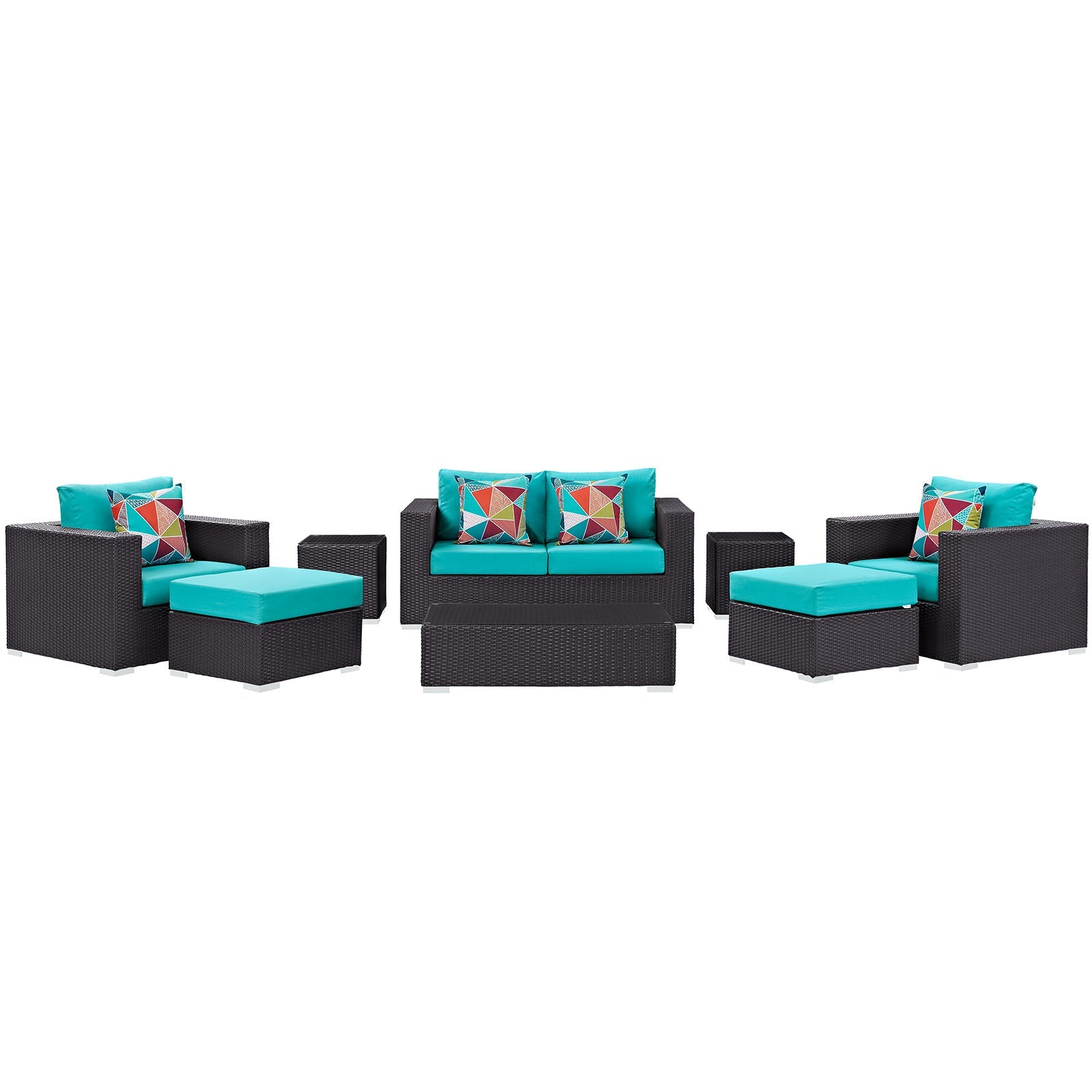 Convene 8 Piece Outdoor Patio Sofa Set By HouseBean