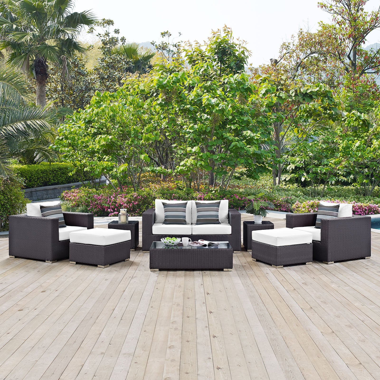 Convene 8 Piece Outdoor Patio Sofa Set By HouseBean