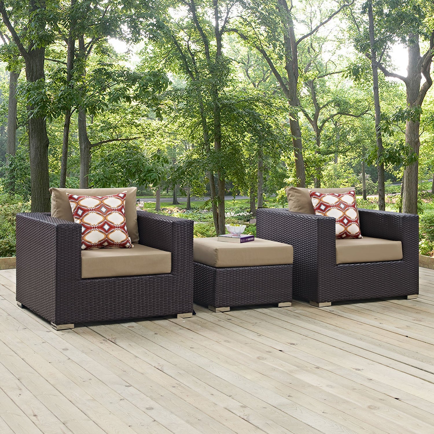 Convene 3 Piece Outdoor Patio Sofa Set by Modway