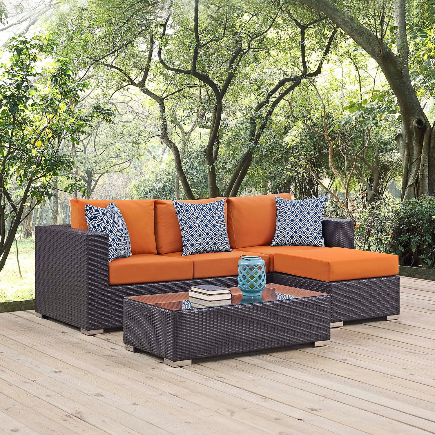 Convene 3 Piece Outdoor Patio Sofa Set by Modway