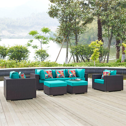 Convene 7 Piece Outdoor Patio Sectional Set By HouseBean