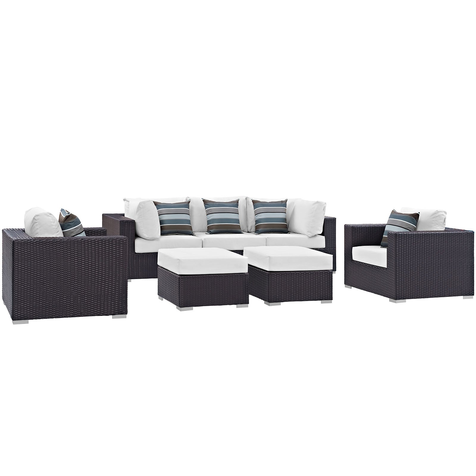 Convene 7 Piece Outdoor Patio Sectional Set By HouseBean