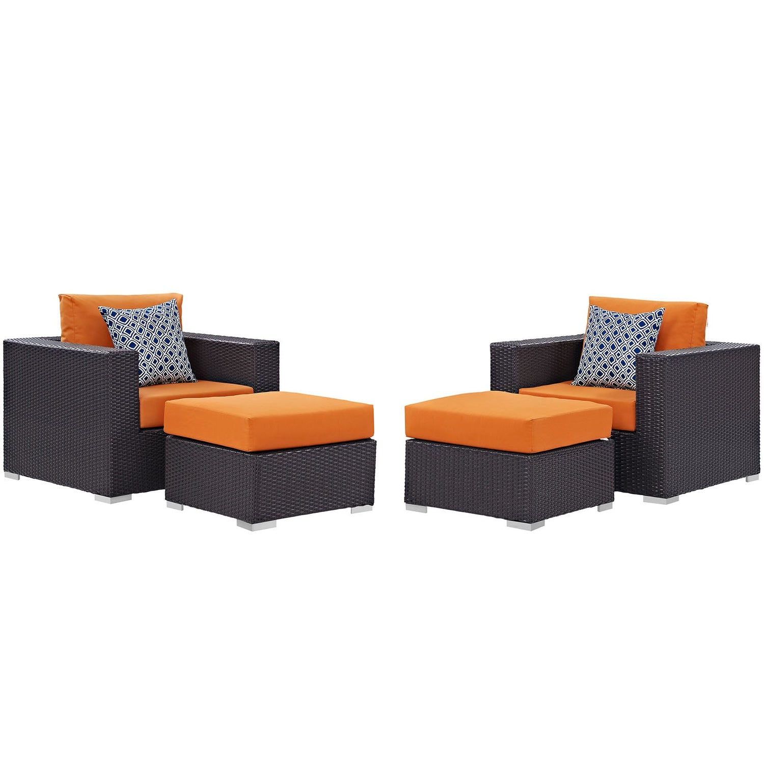 Convene 4 Piece Outdoor Patio Sectional Set By HouseBean