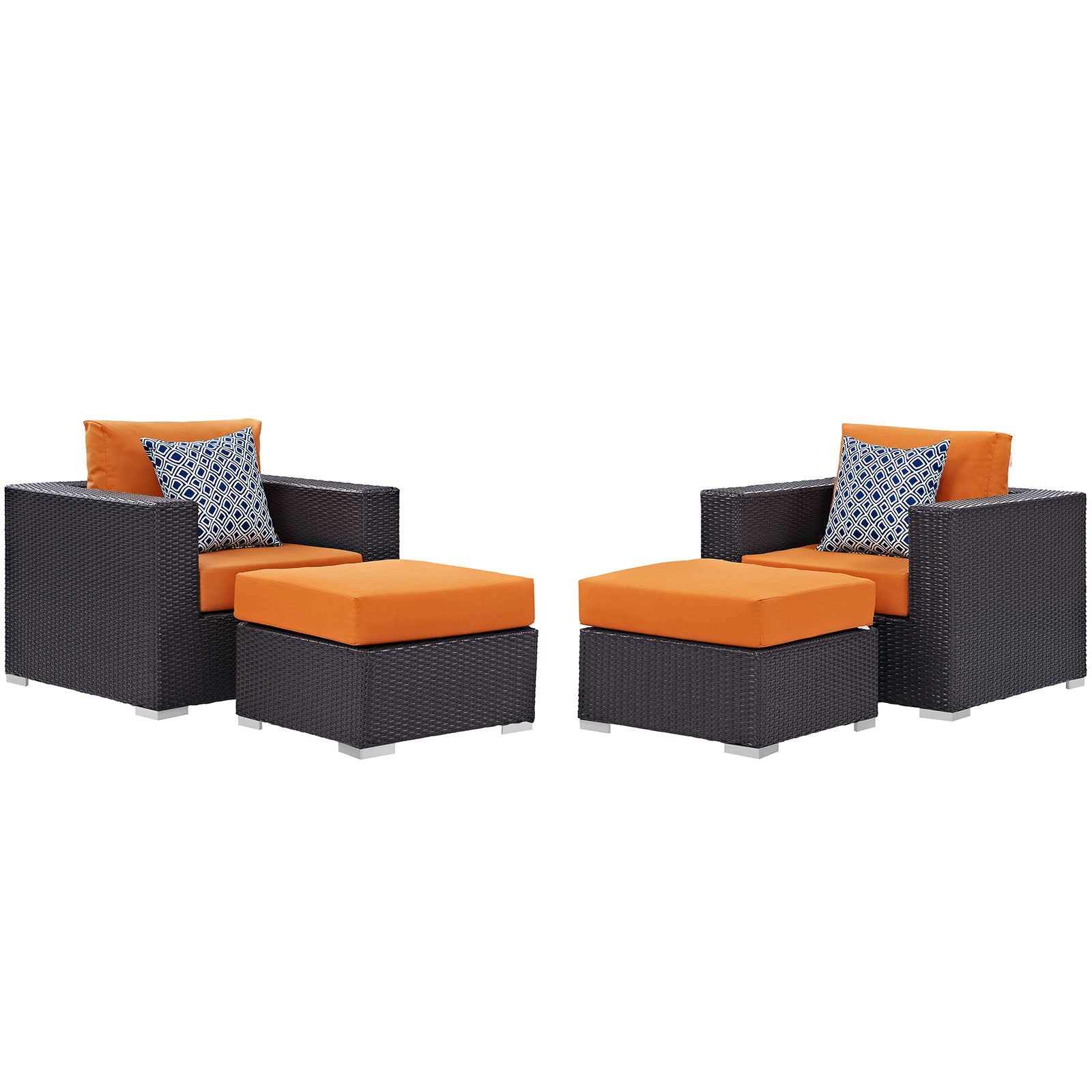 Convene 4 Piece Outdoor Patio Sectional Set By HouseBean