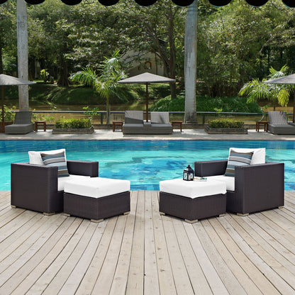 Convene 4 Piece Outdoor Patio Sectional Set By HouseBean