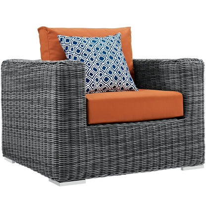 Summon 7 Piece Outdoor Patio Sunbrella¬Æ Sectional Set by Modway