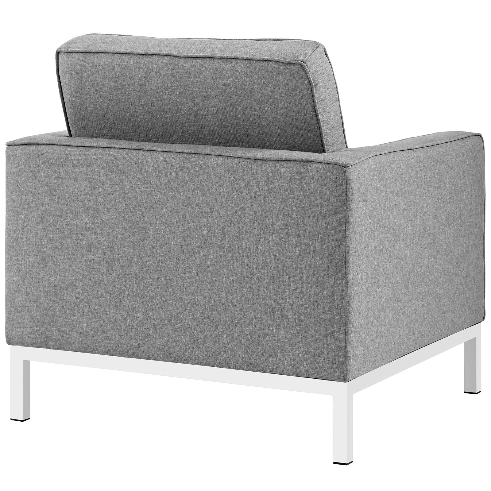 Loft Armchairs Upholstered Fabric Set of 2 by Modway