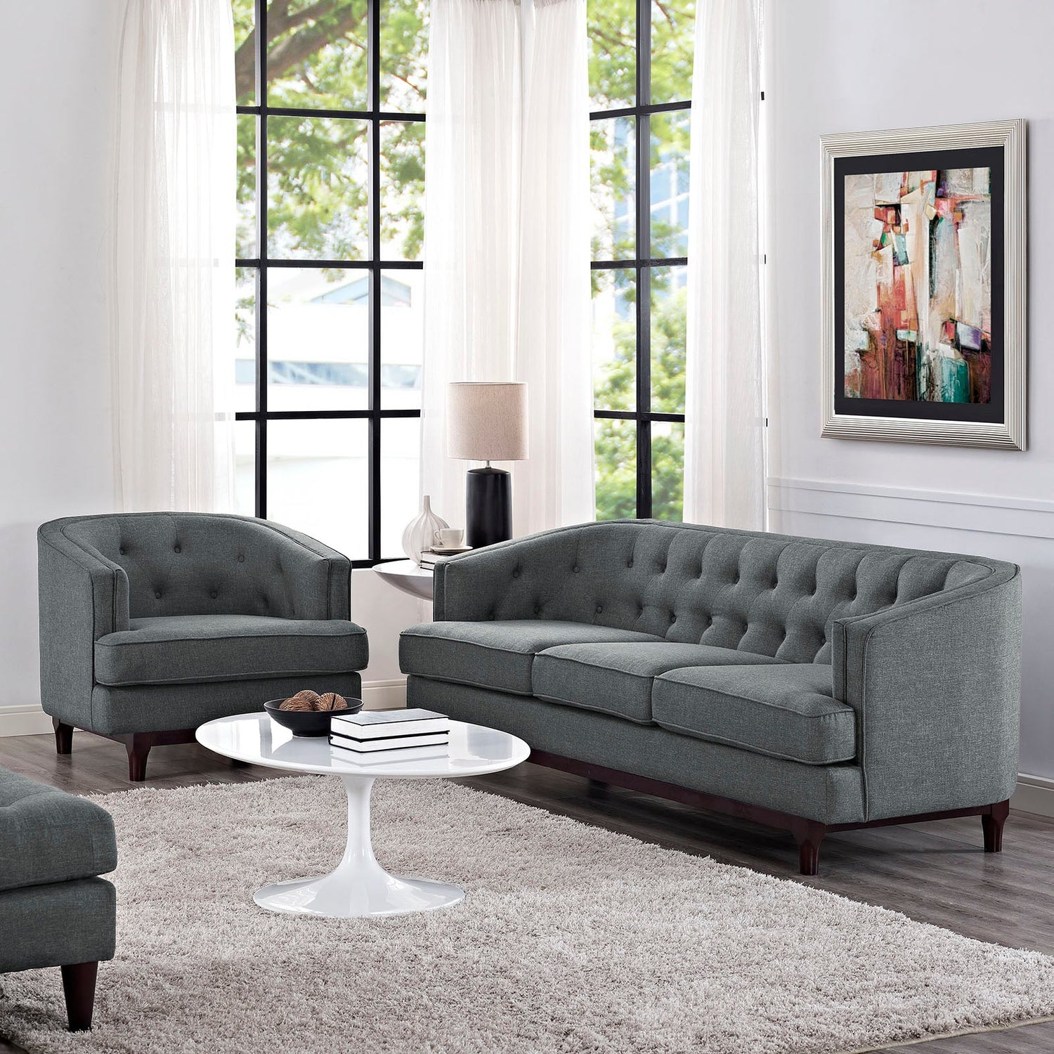 Coast Living Room Set Set of 2 by Modway