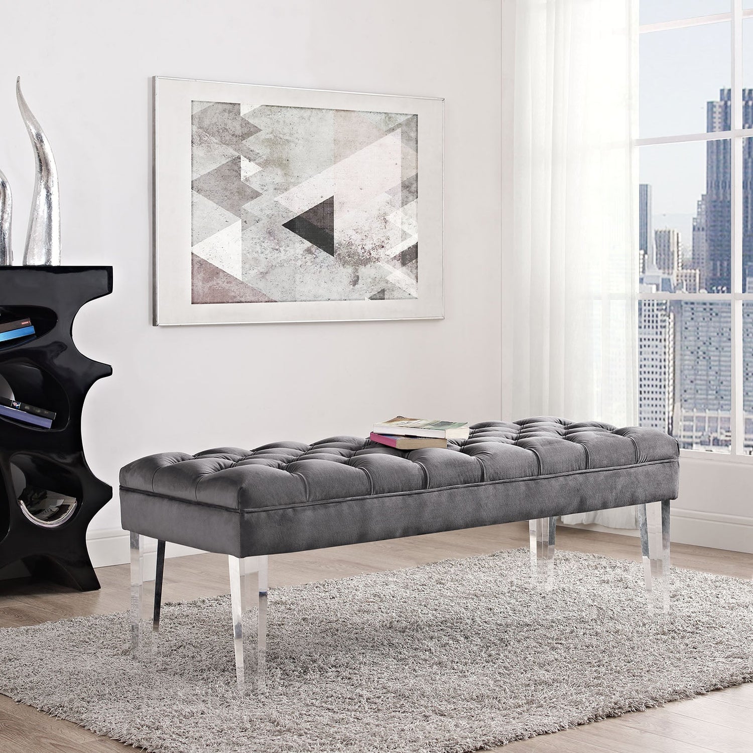 Valet Performance Velvet Bench By HouseBean