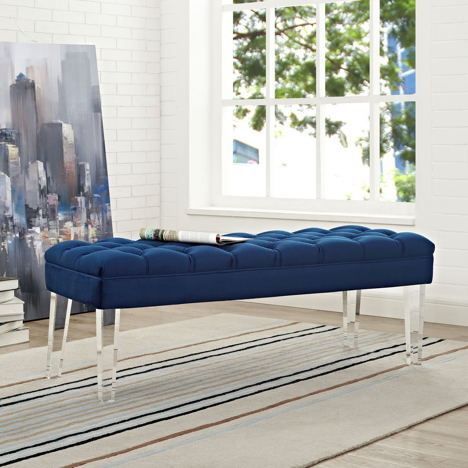 Valet Performance Velvet Bench By HouseBean