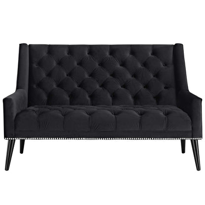 Peruse Performance Velvet Loveseat By HouseBean