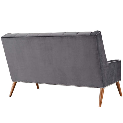 Peruse Performance Velvet Loveseat By HouseBean