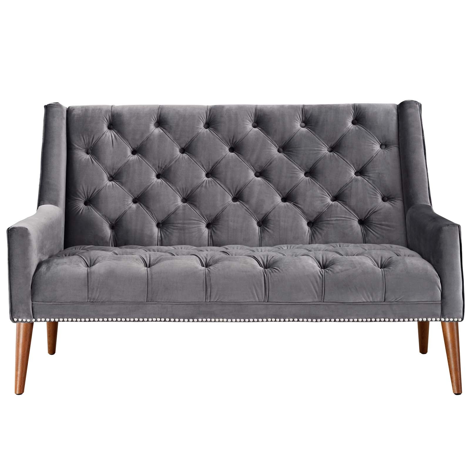 Peruse Performance Velvet Loveseat By HouseBean