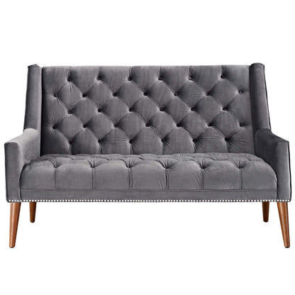 Peruse Performance Velvet Loveseat By HouseBean