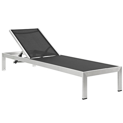 Shore Chaise Outdoor Patio Aluminum Set of 6 by Modway